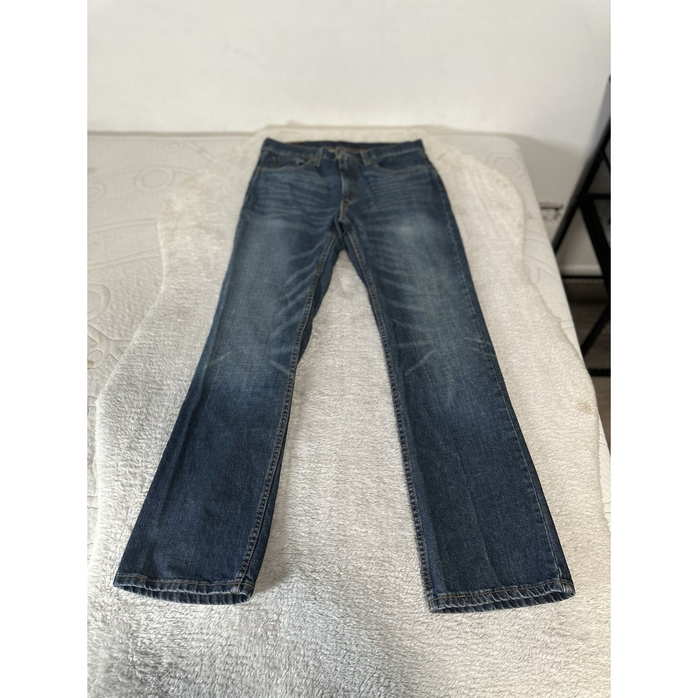 Levis 527 Slim Bootcut Jeans Mens 32x32 Blue Medium Wash Denim Low Rise